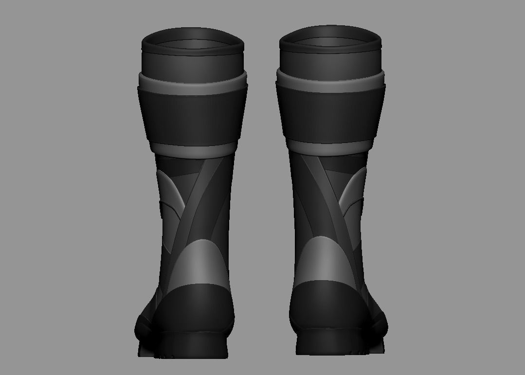 SuperHero Boots 2 3D print model_4