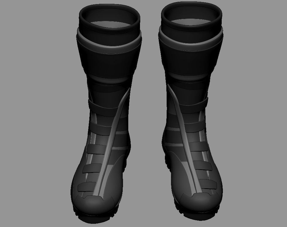 SuperHero Boots 2 3D print model_6