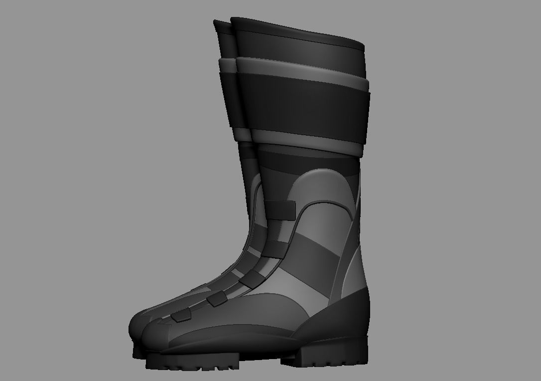 SuperHero Boots 2 3D print model_2