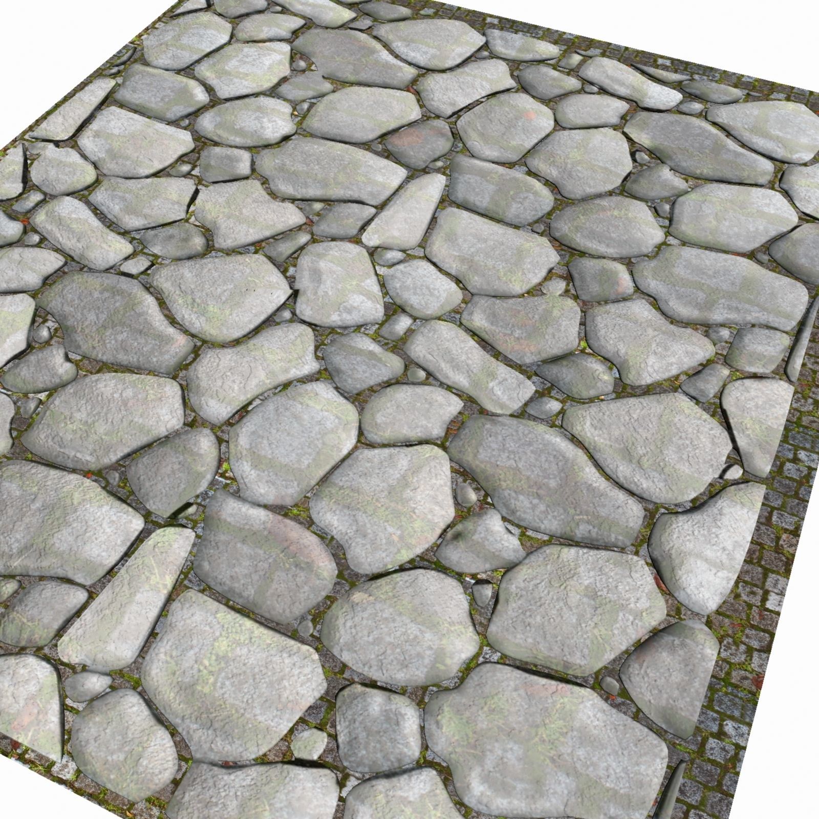 Paving 3d model Low-poly 3D model_2