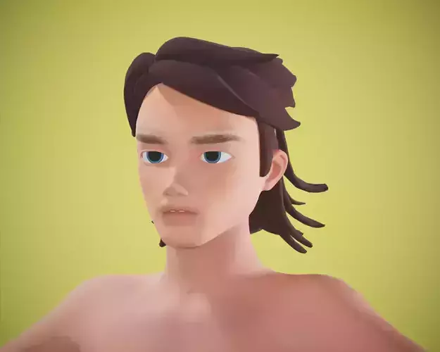 cartoon rigged  boy