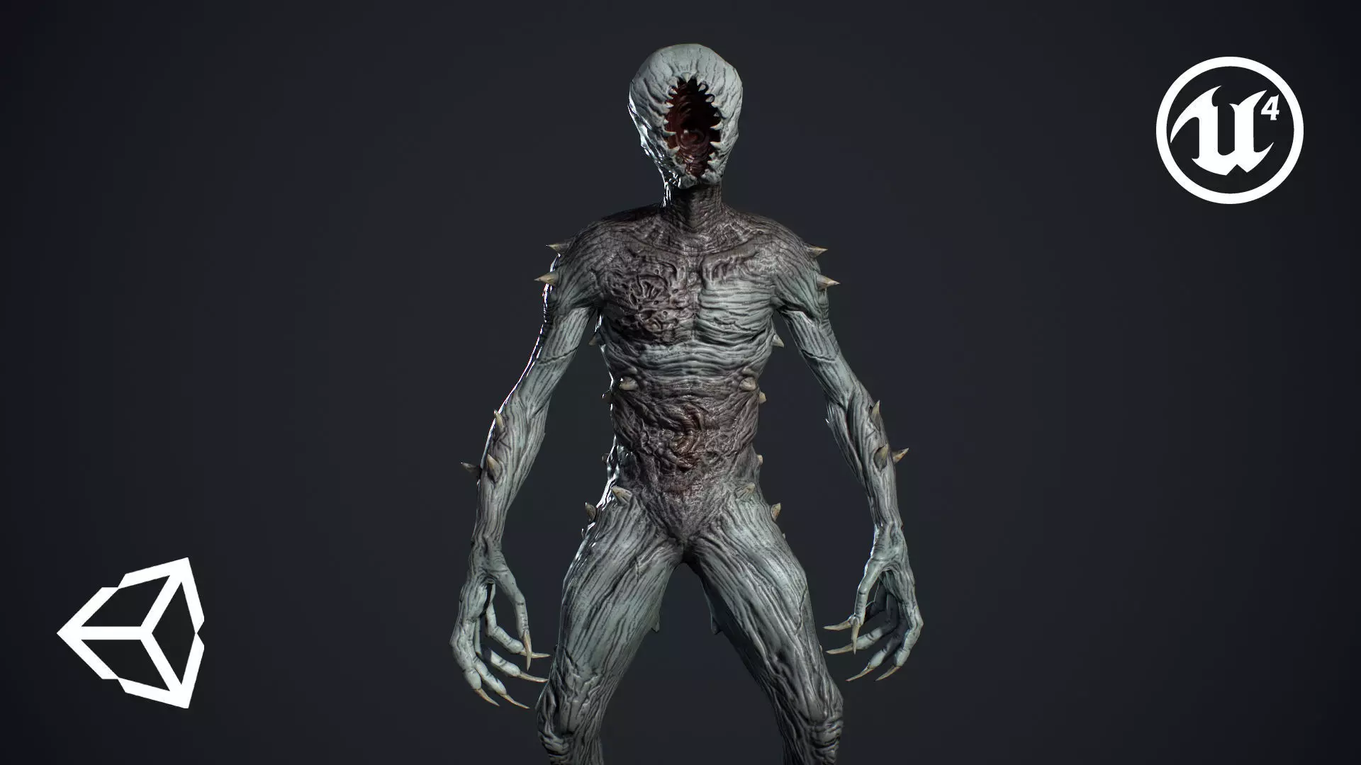 Monster 3 Low-poly 3D model_0