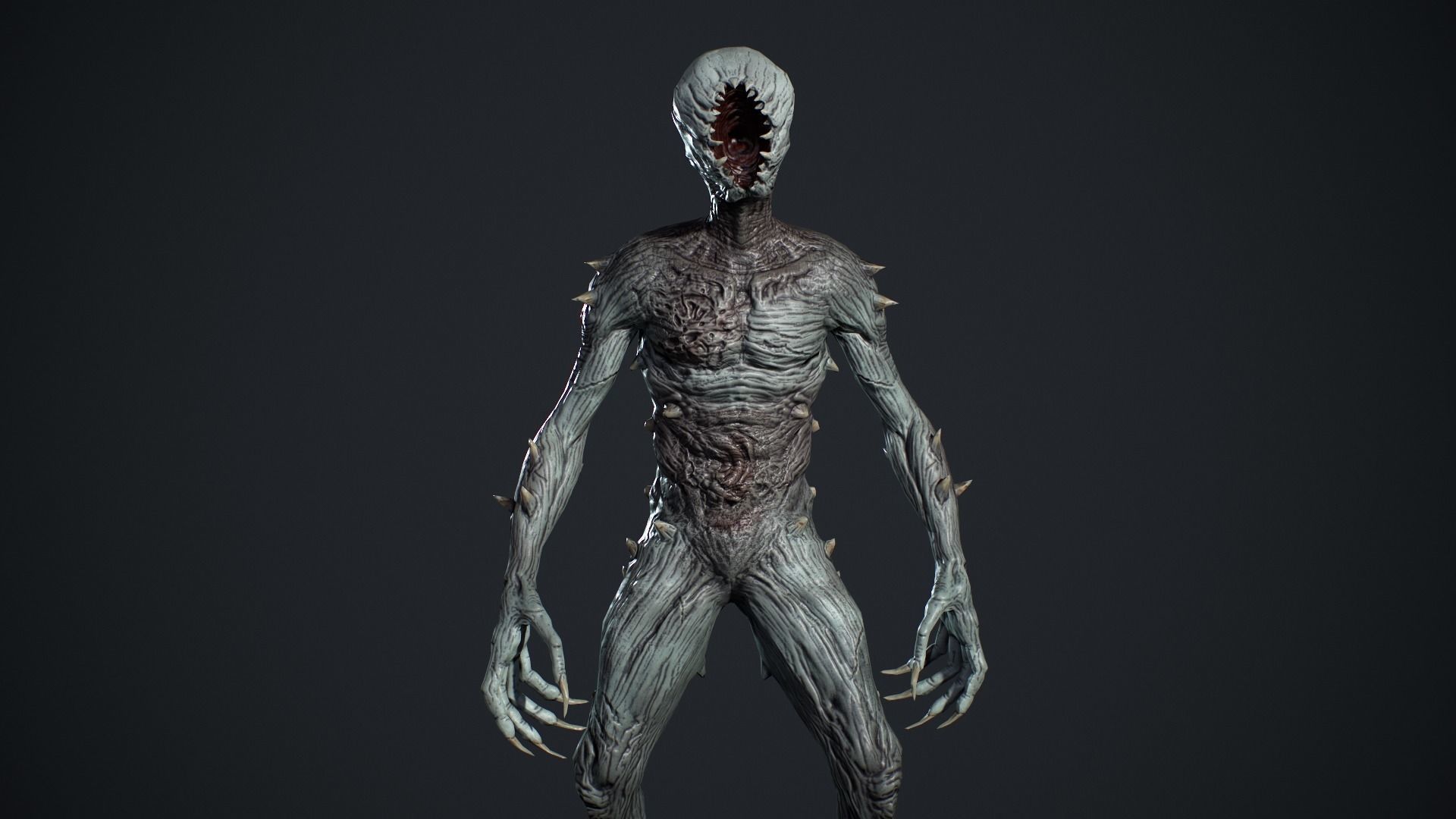 Monster 3 Low-poly 3D model_5