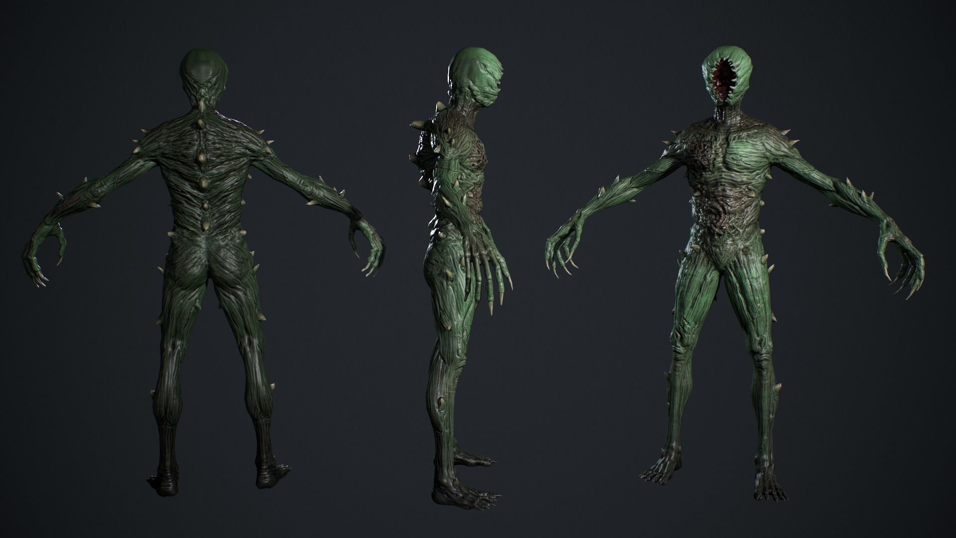 Monster 3 Low-poly 3D model_9