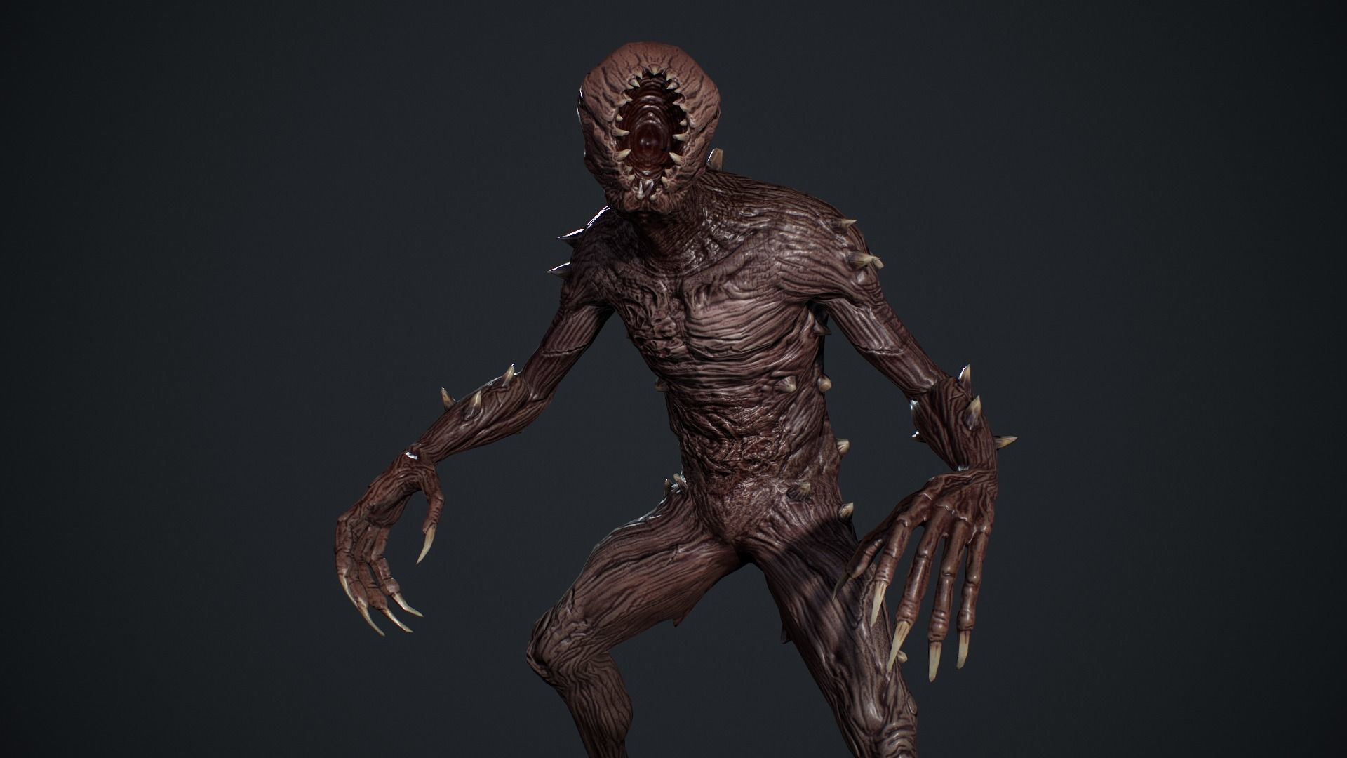 Monster 3 Low-poly 3D model_17