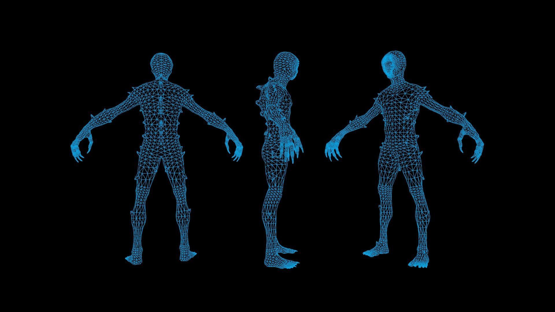 Monster 3 Low-poly 3D model_10