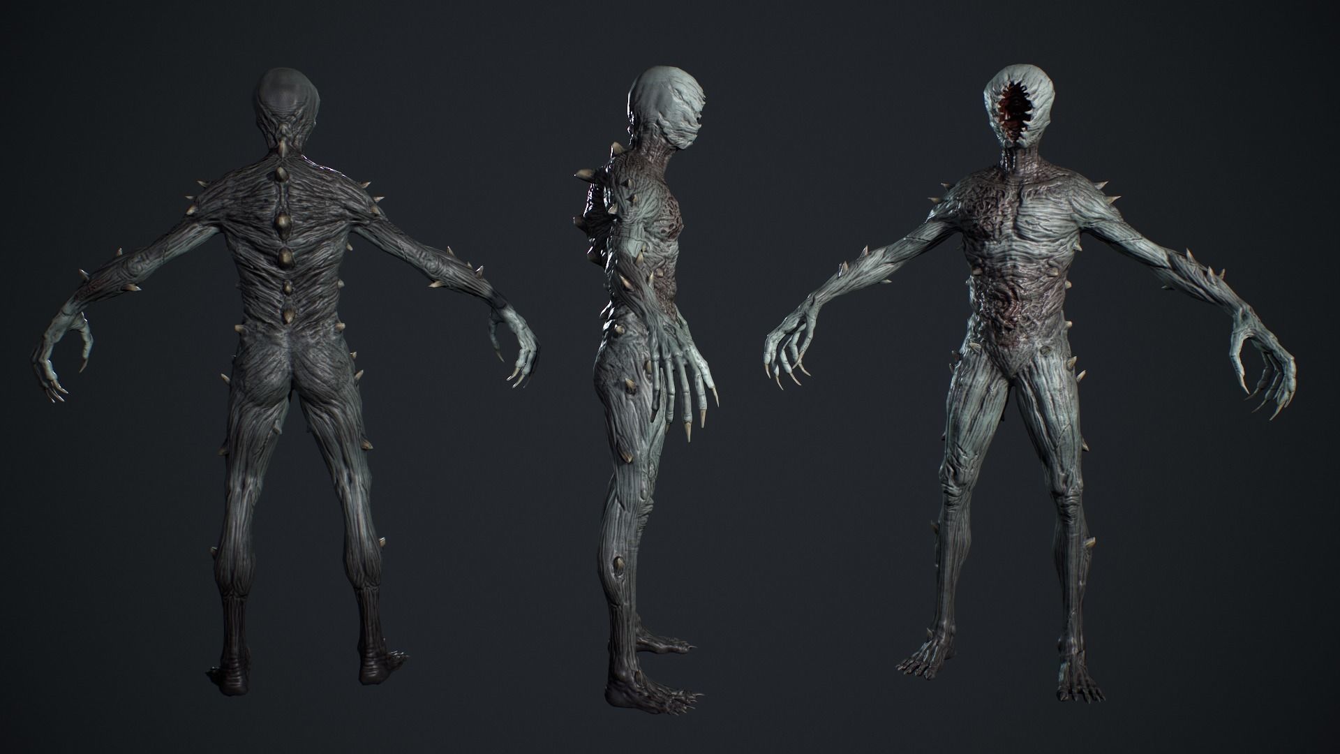 Monster 3 Low-poly 3D model_7