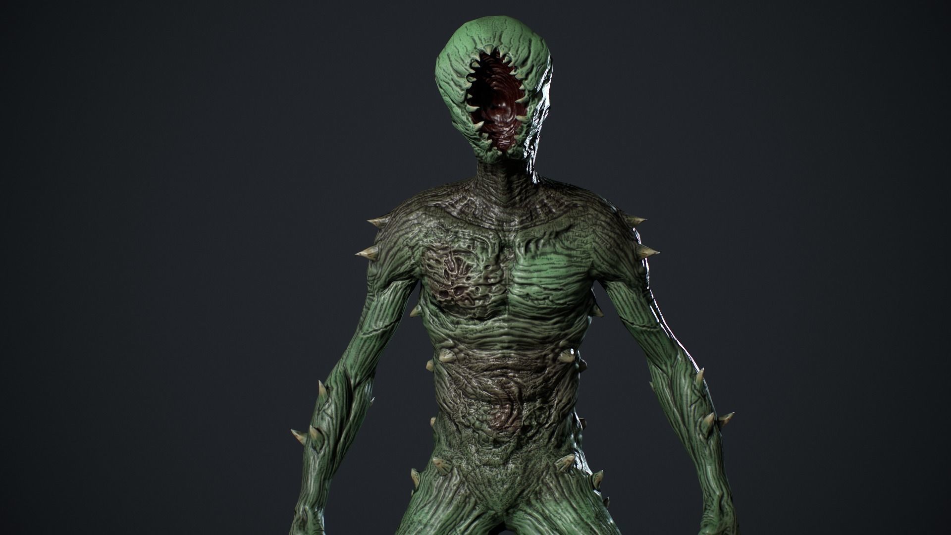 Monster 3 Low-poly 3D model_19