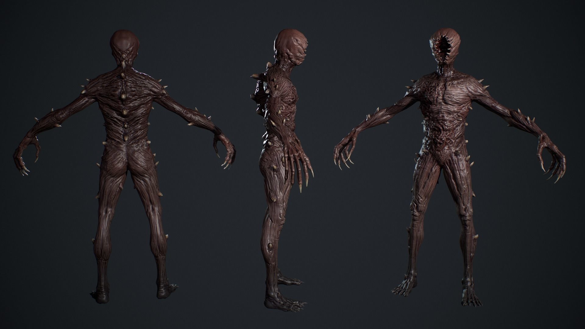 Monster 3 Low-poly 3D model_8