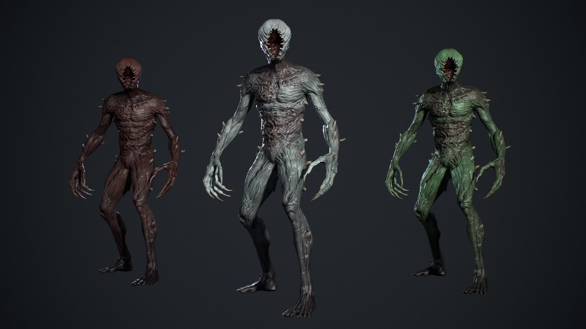 Monster 3 Low-poly 3D model_6