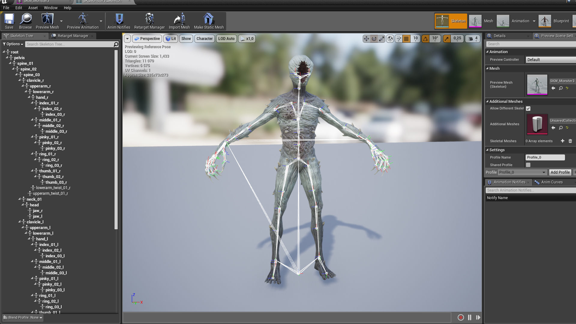 Monster 3 Low-poly 3D model_25