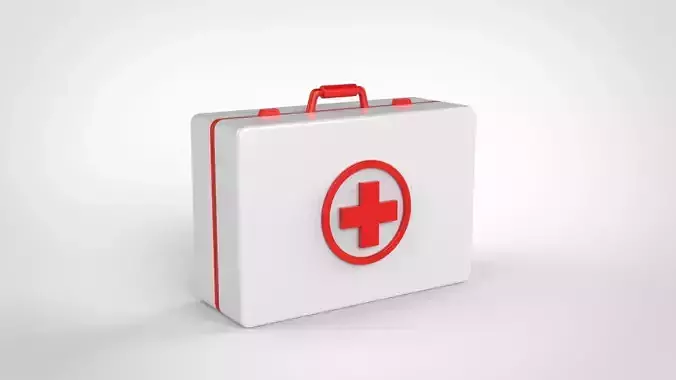 First aid kit icon v001 3D model