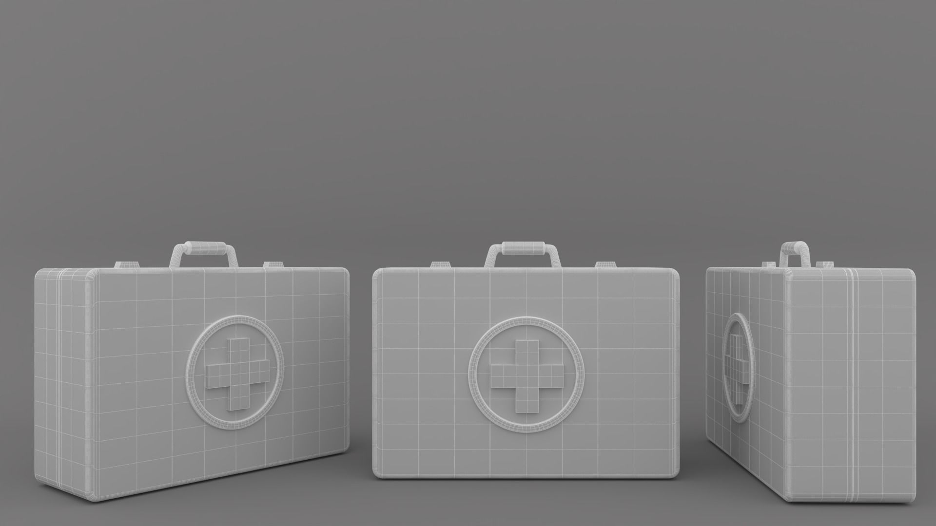 First aid kit icon v001 3D model_6