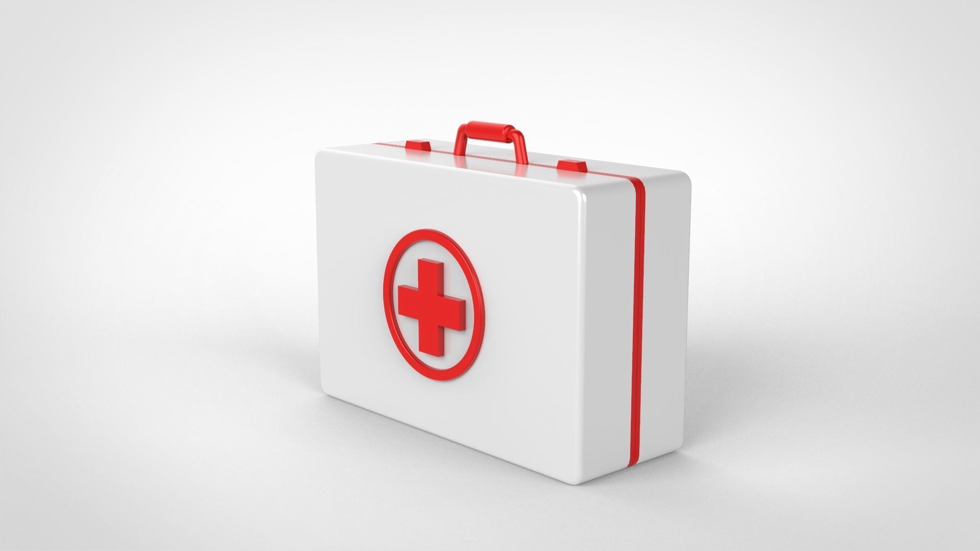 First aid kit icon v001 3D model_3