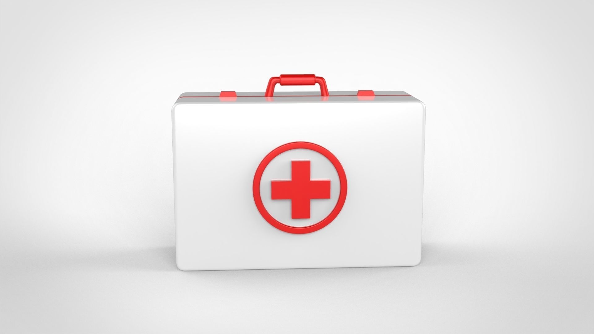 First aid kit icon v001 3D model_1