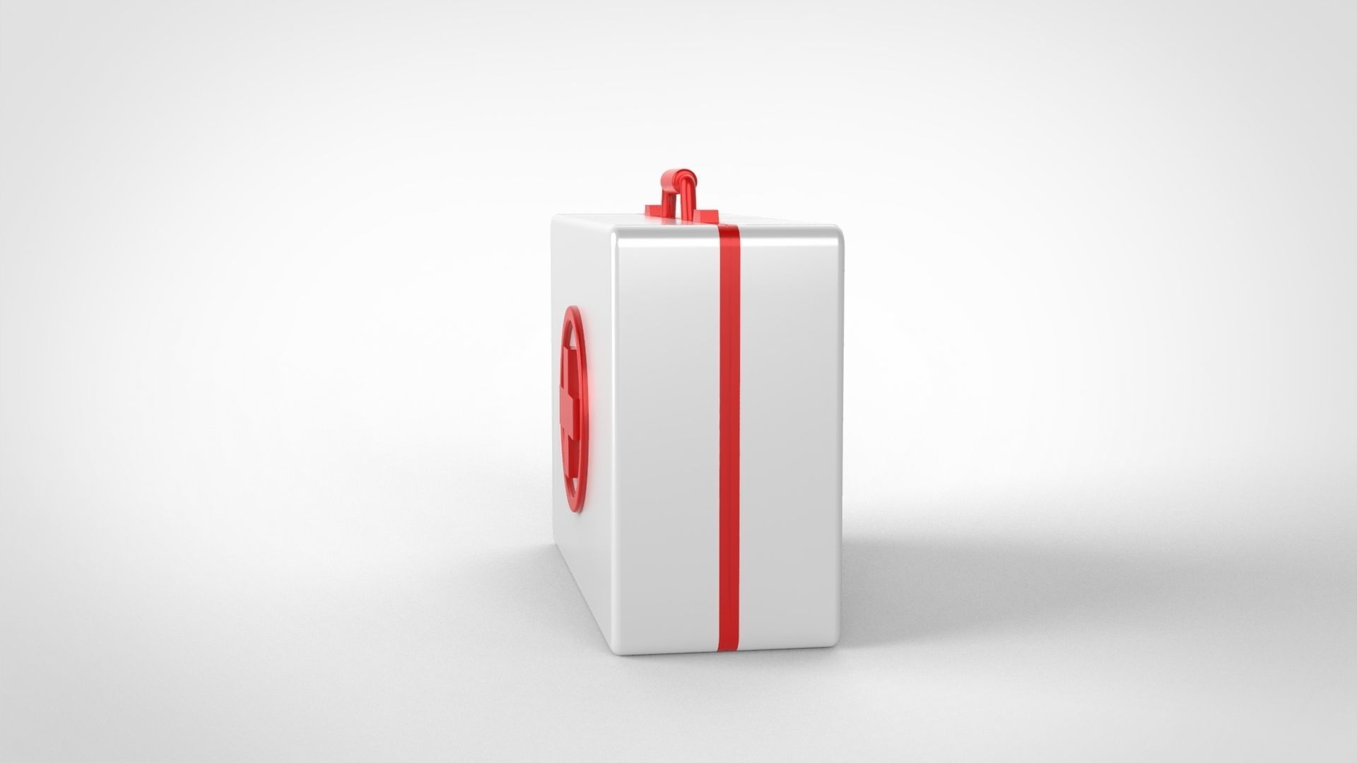 First aid kit icon v001 3D model_4