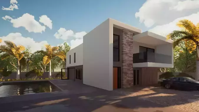 Modern House Design Revit and Twinmotion