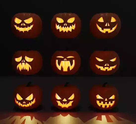 9 Halloween Pumpkins