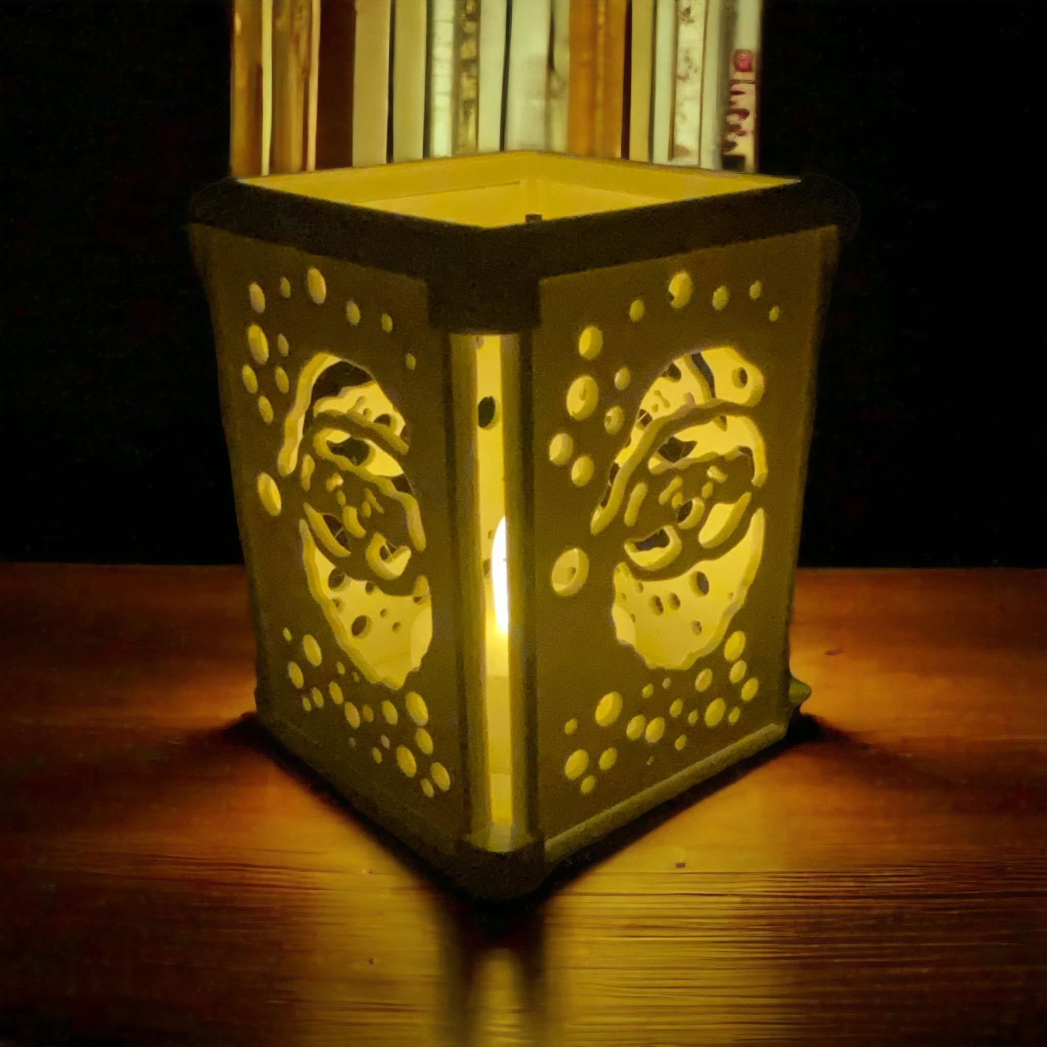 Christmas tealight holder decoration 3D print model_1
