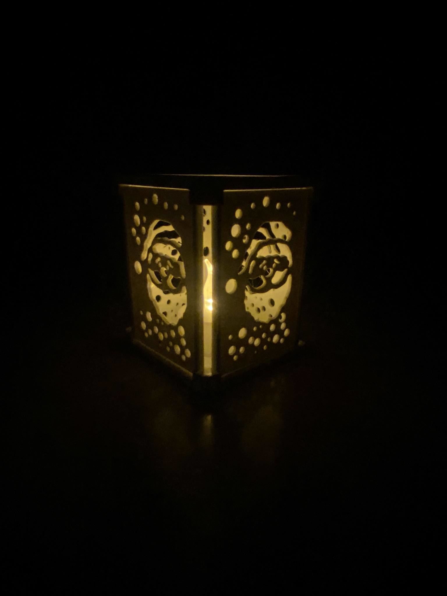 Christmas tealight holder decoration 3D print model_4