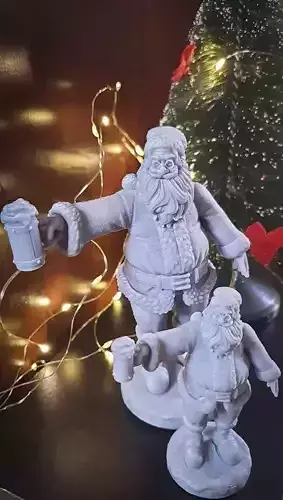 Stylized Santa Claus 2 3D print model