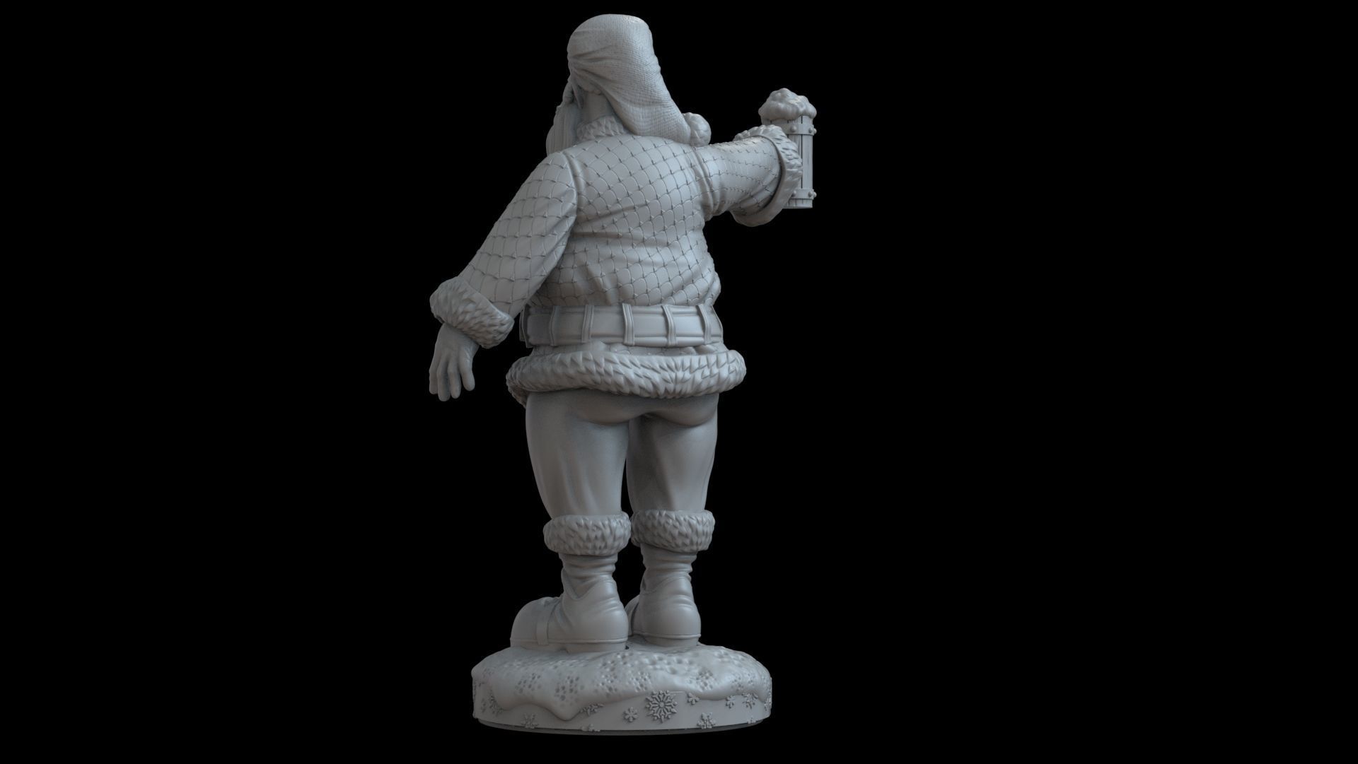 Stylized Santa Claus 2 3D print model_4