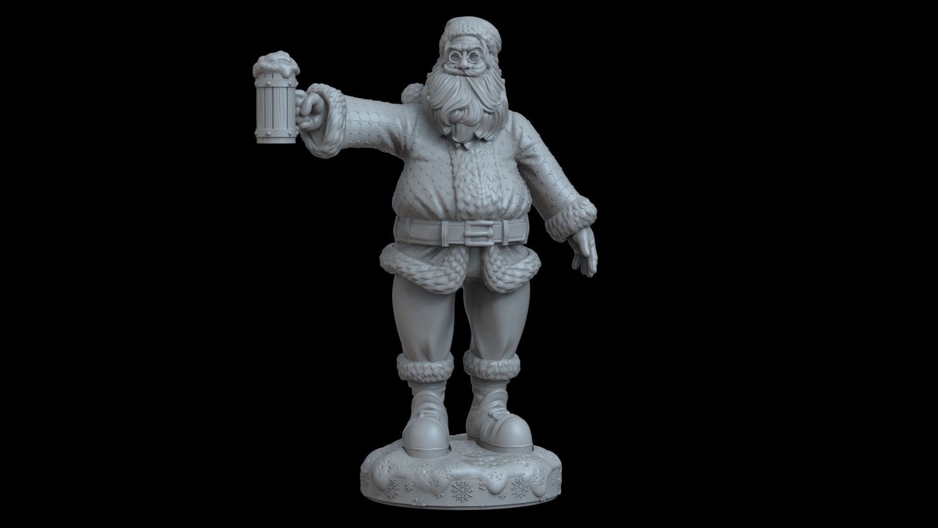 Stylized Santa Claus 2 3D print model_1