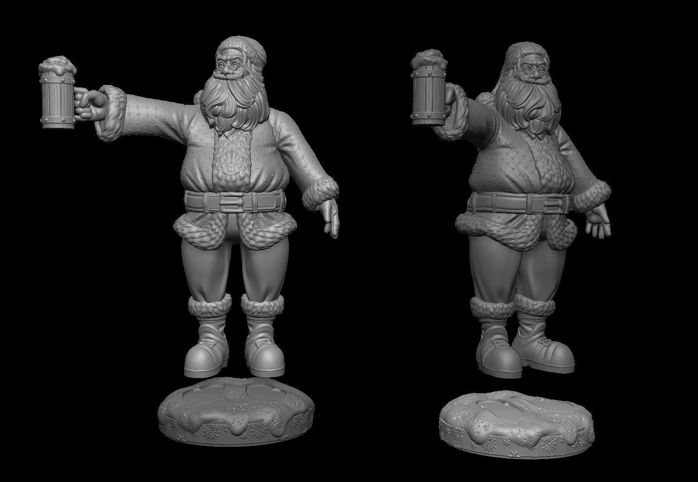 Stylized Santa Claus 2 3D print model_6