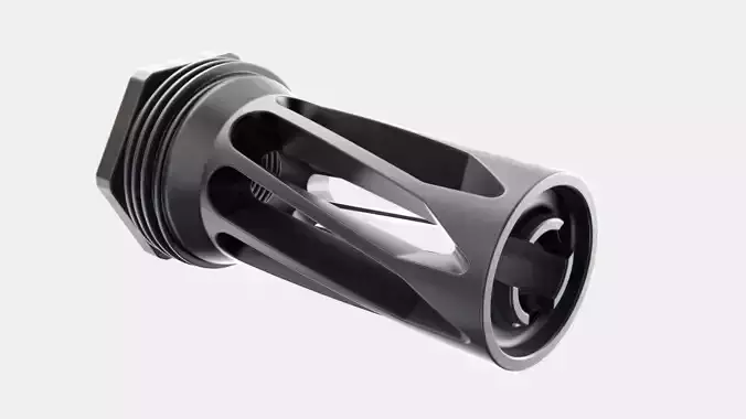 Muzzle brake OSS MK-2 5x56 NATO - High-poly