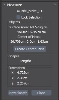 Muzzle brake OSS MK-2 5x56 NATO - High-poly 3D model_9