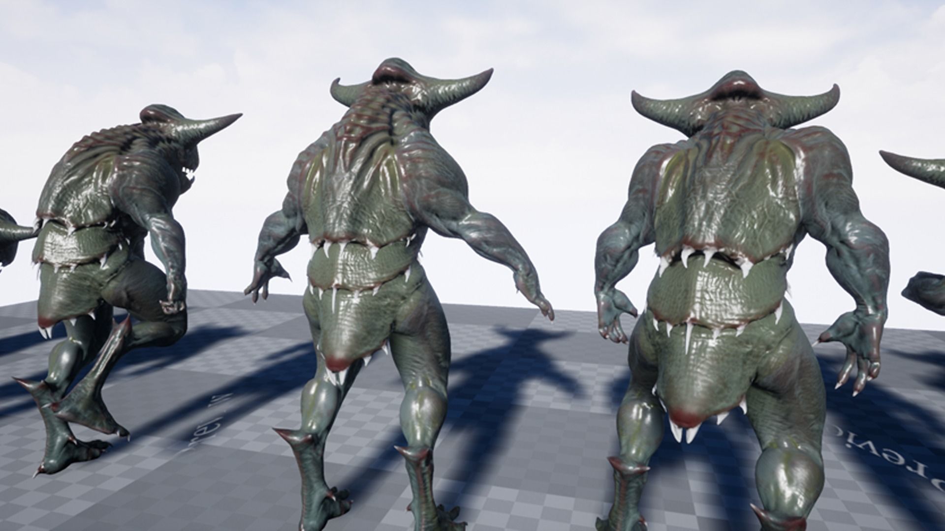 Swamp Creature Low-poly 3D model_12