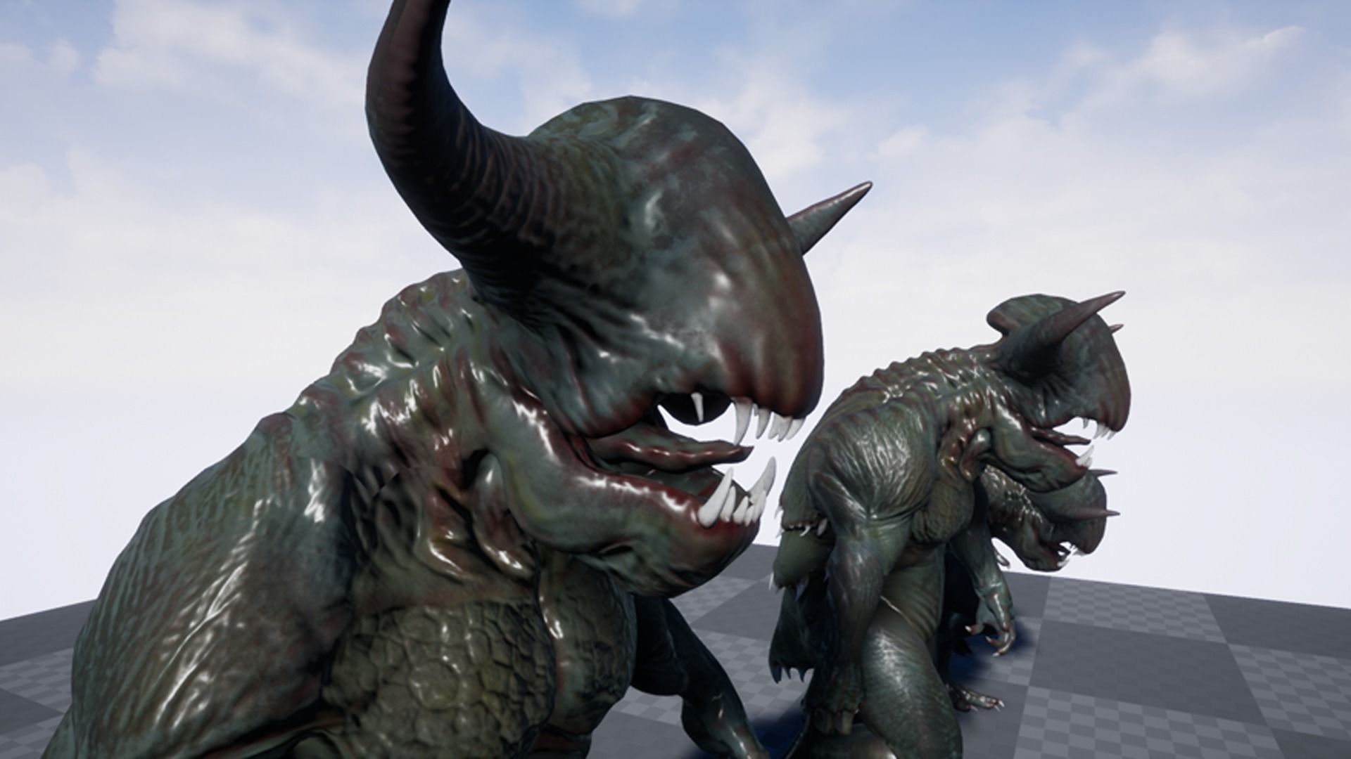 Swamp Creature Low-poly 3D model_13