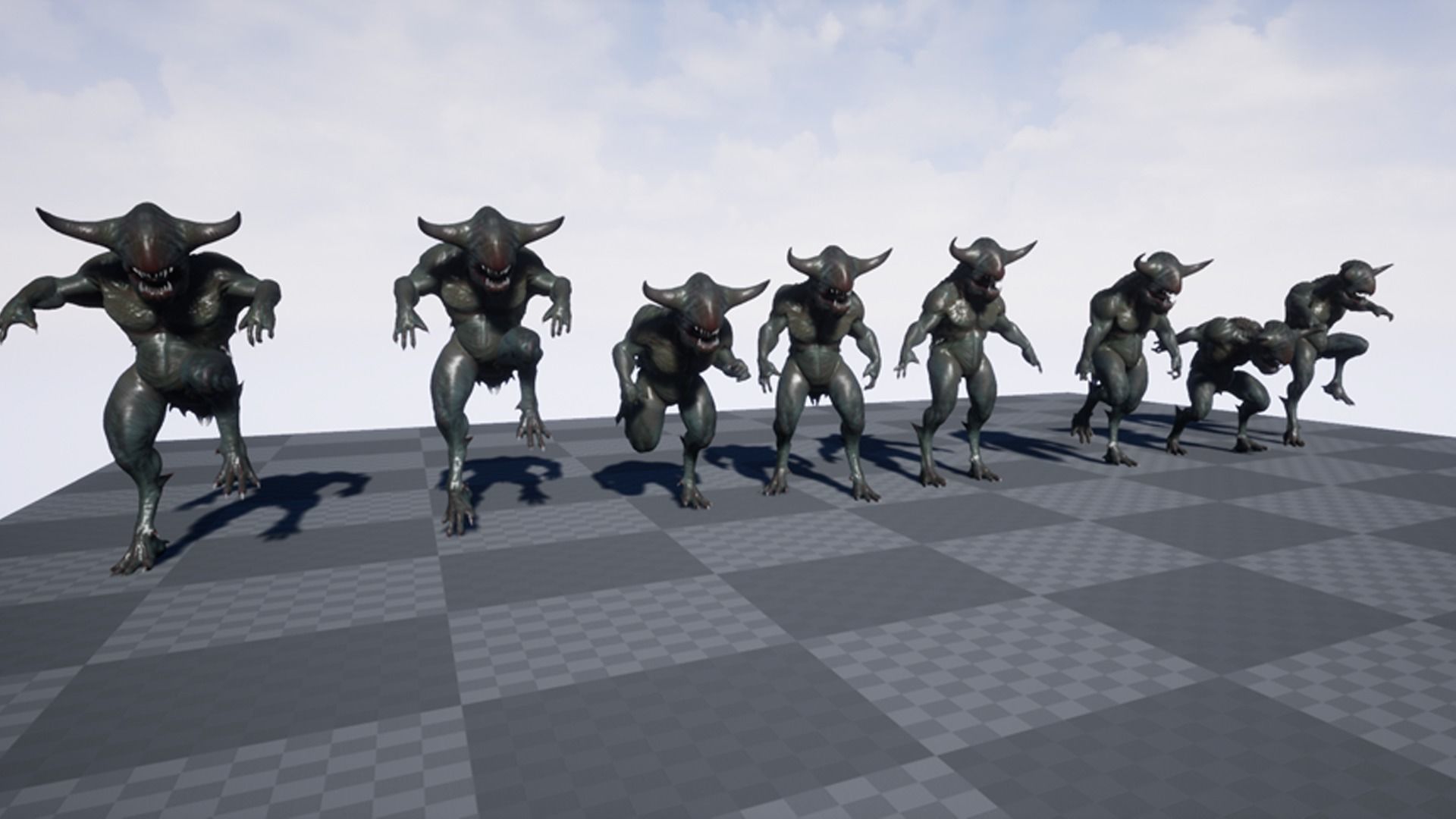 Swamp Creature Low-poly 3D model_6