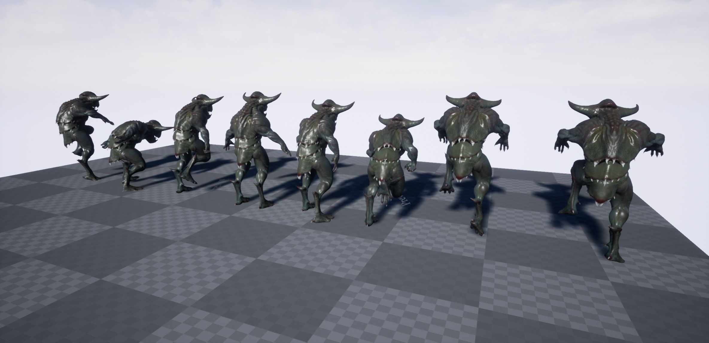 Swamp Creature Low-poly 3D model_11