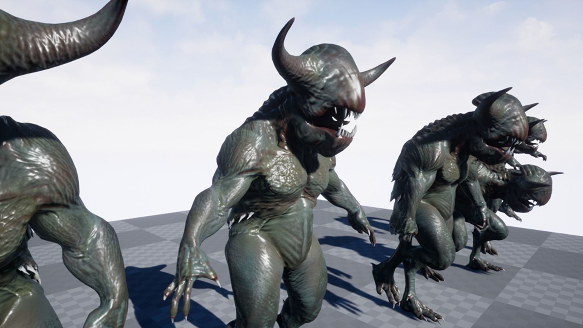 Swamp Creature Low-poly 3D model_10