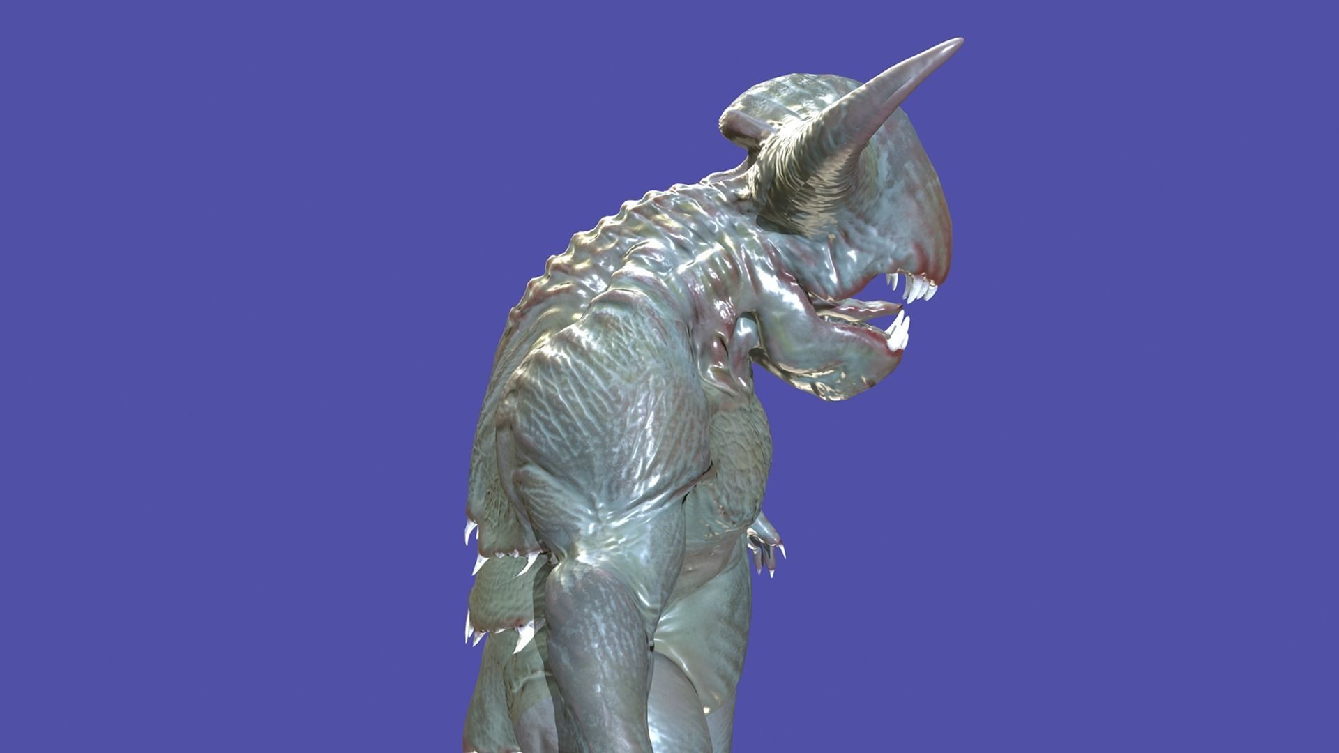 Swamp Creature Low-poly 3D model_5