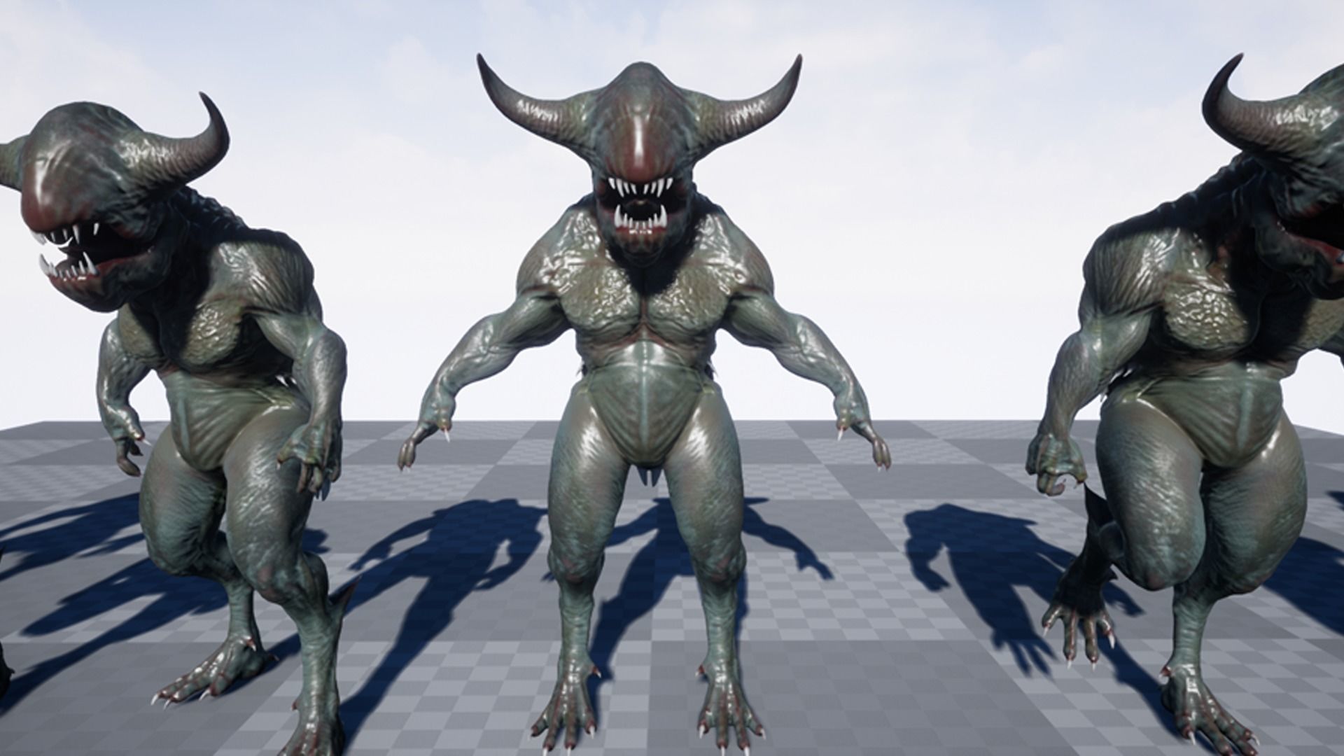 Swamp Creature Low-poly 3D model_9