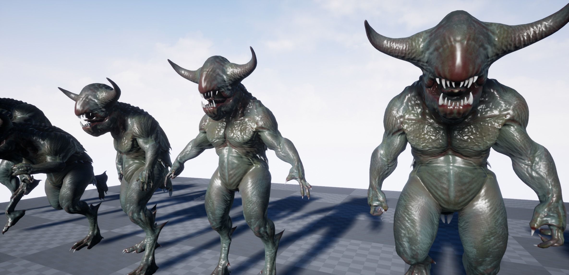 Swamp Creature Low-poly 3D model_8