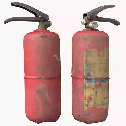 Fire Extinguisher Low-poly 3D model