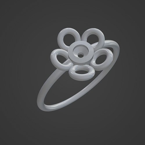 Solitario Flor Free 3D print model