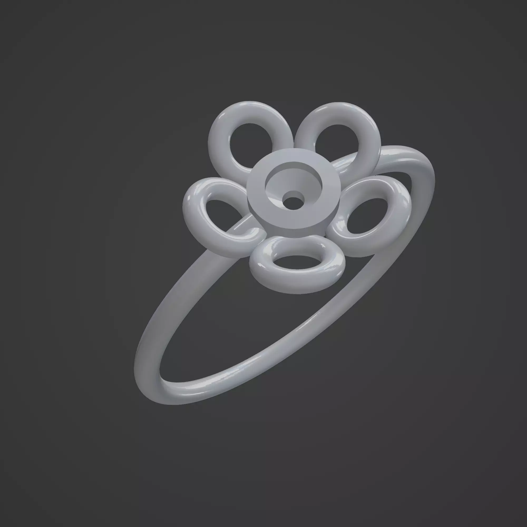Solitario Flor Free 3D print model