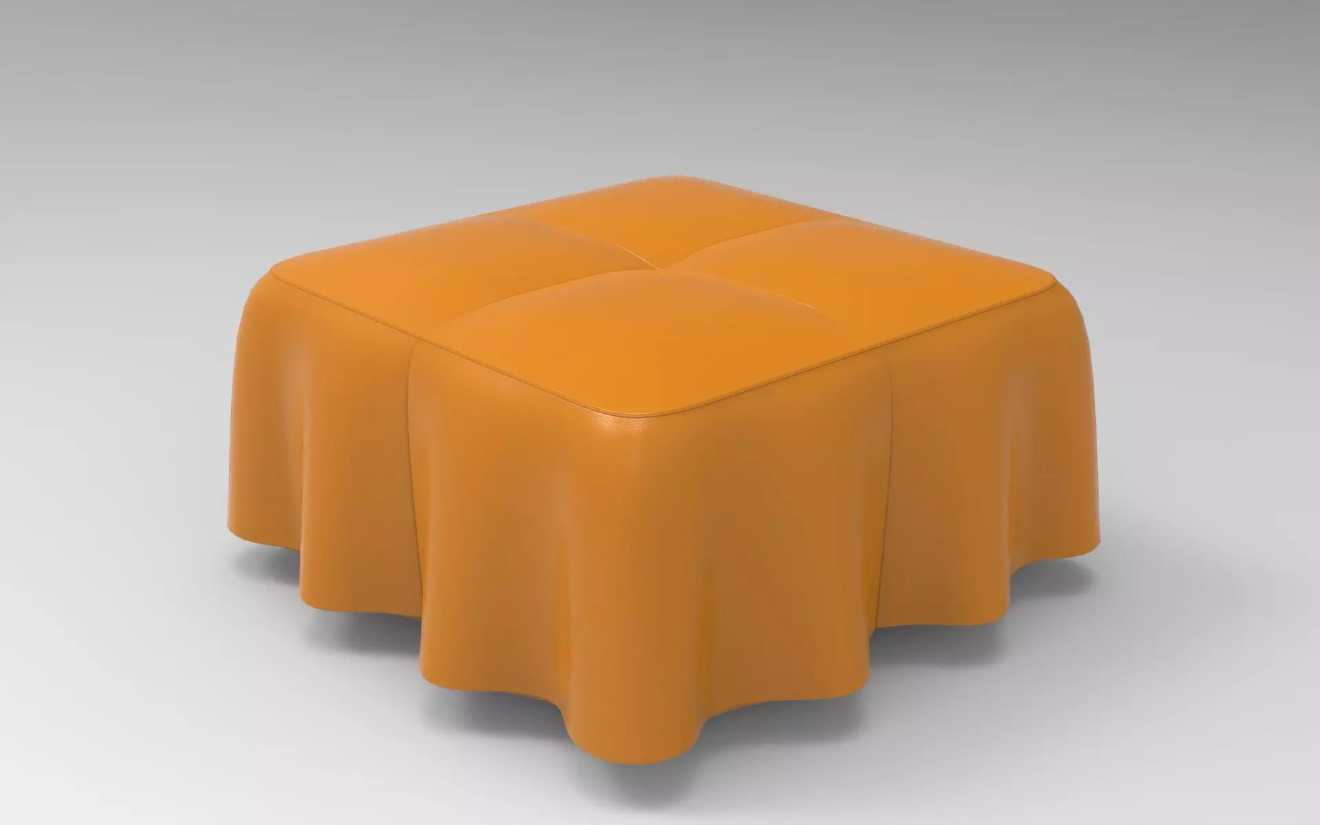 Moj Pouf Low-poly 3D model_0