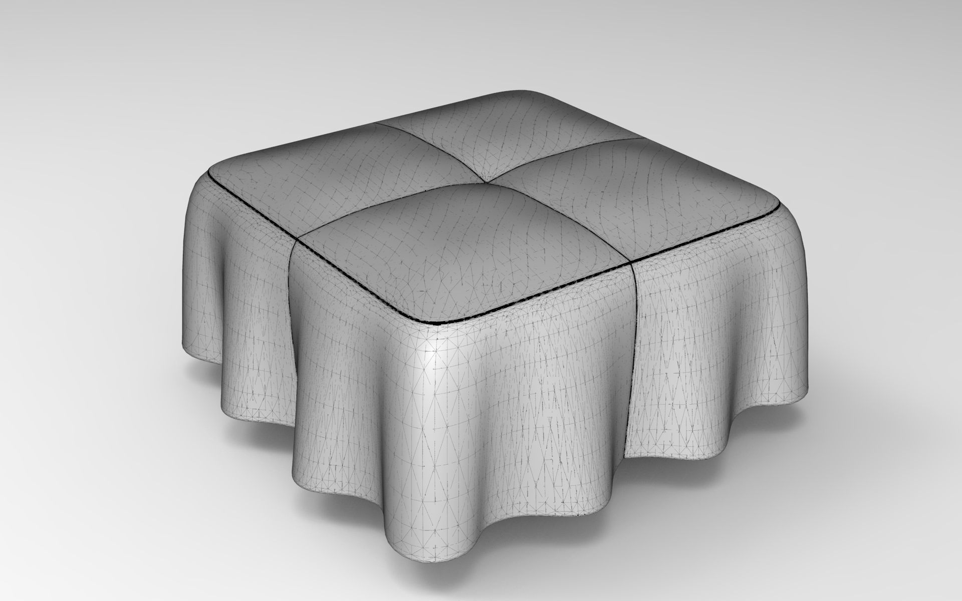Moj Pouf Low-poly 3D model_5