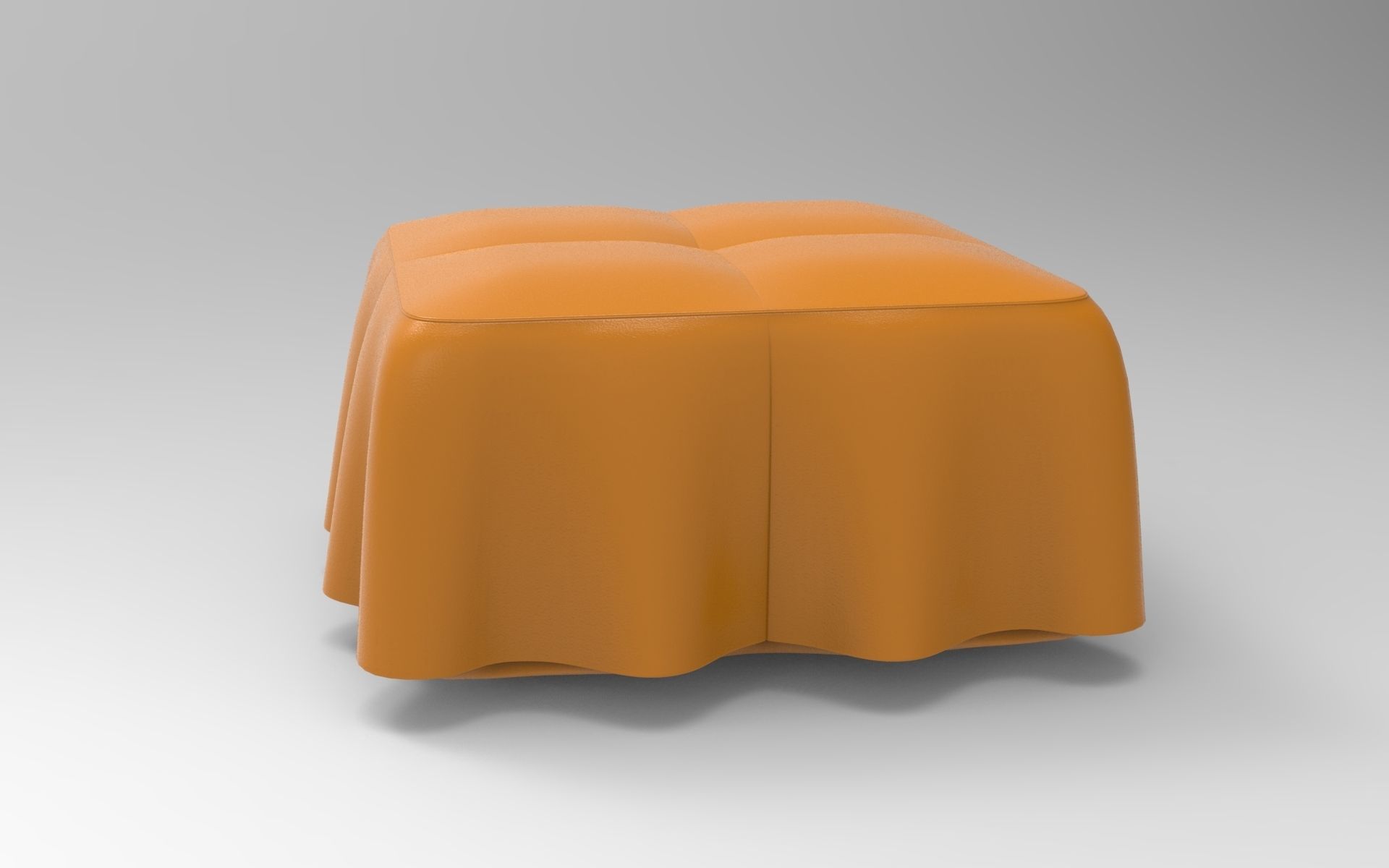 Moj Pouf Low-poly 3D model_4