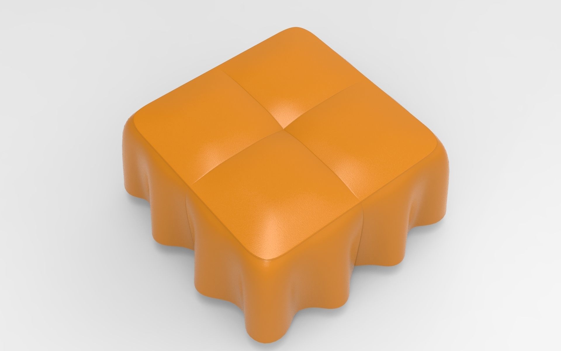 Moj Pouf Low-poly 3D model_1