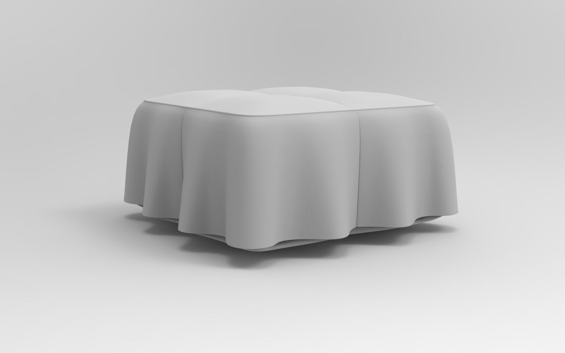 Moj Pouf Low-poly 3D model_8
