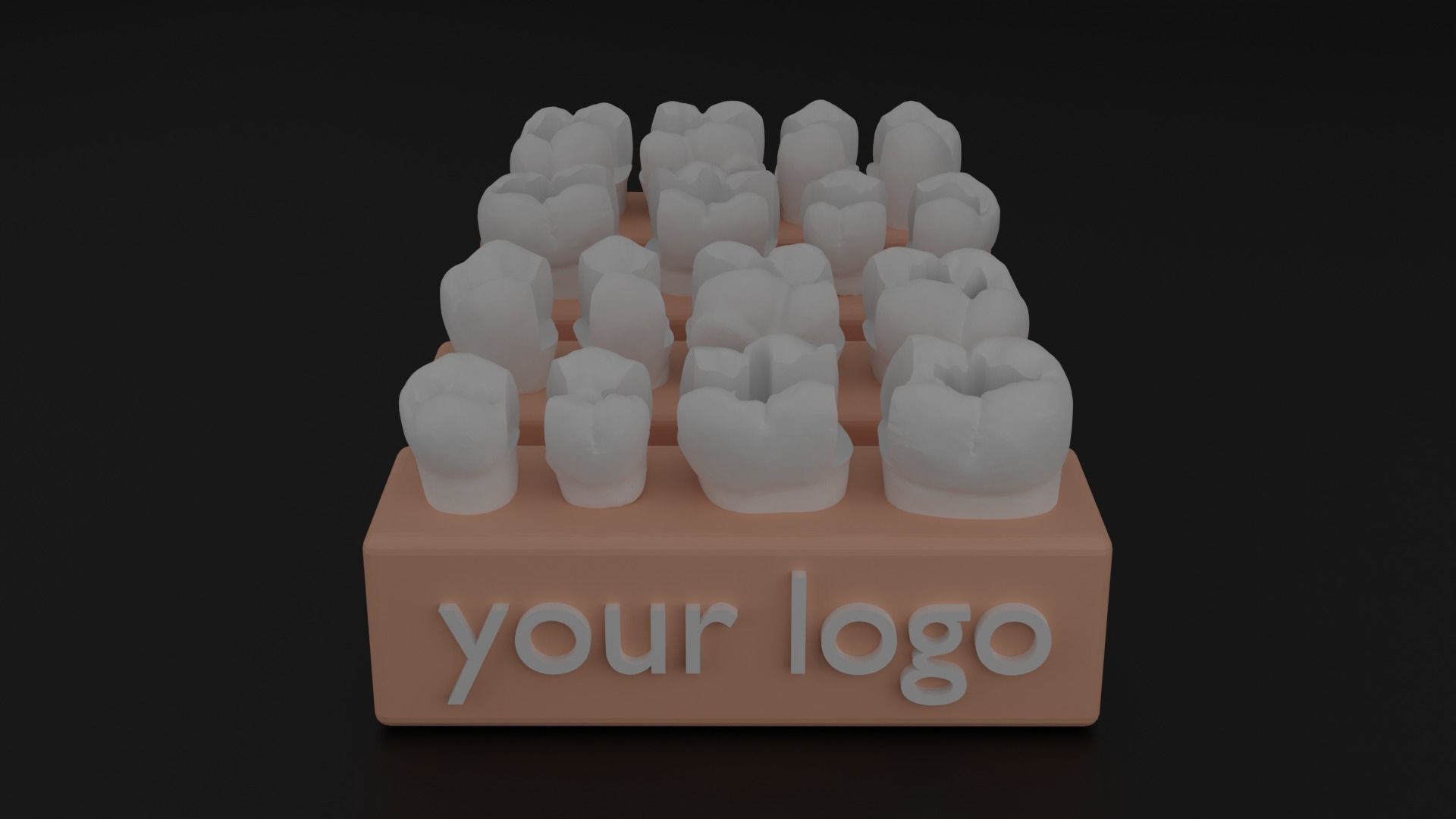 Platform teeth for students 3D print model_3