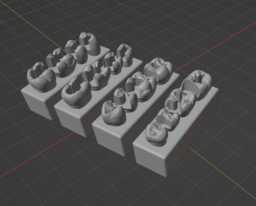 Platform teeth for students 3D print model_13