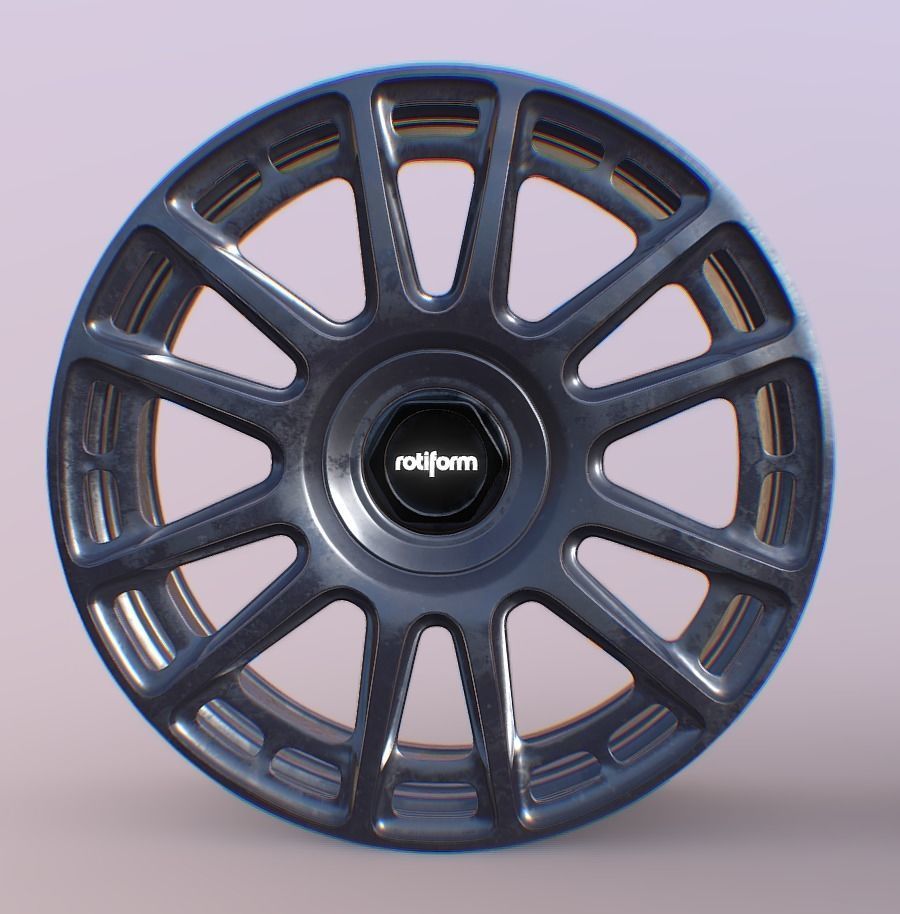 Wheel Rotiform OZR Schwarz Rim 3D model_4
