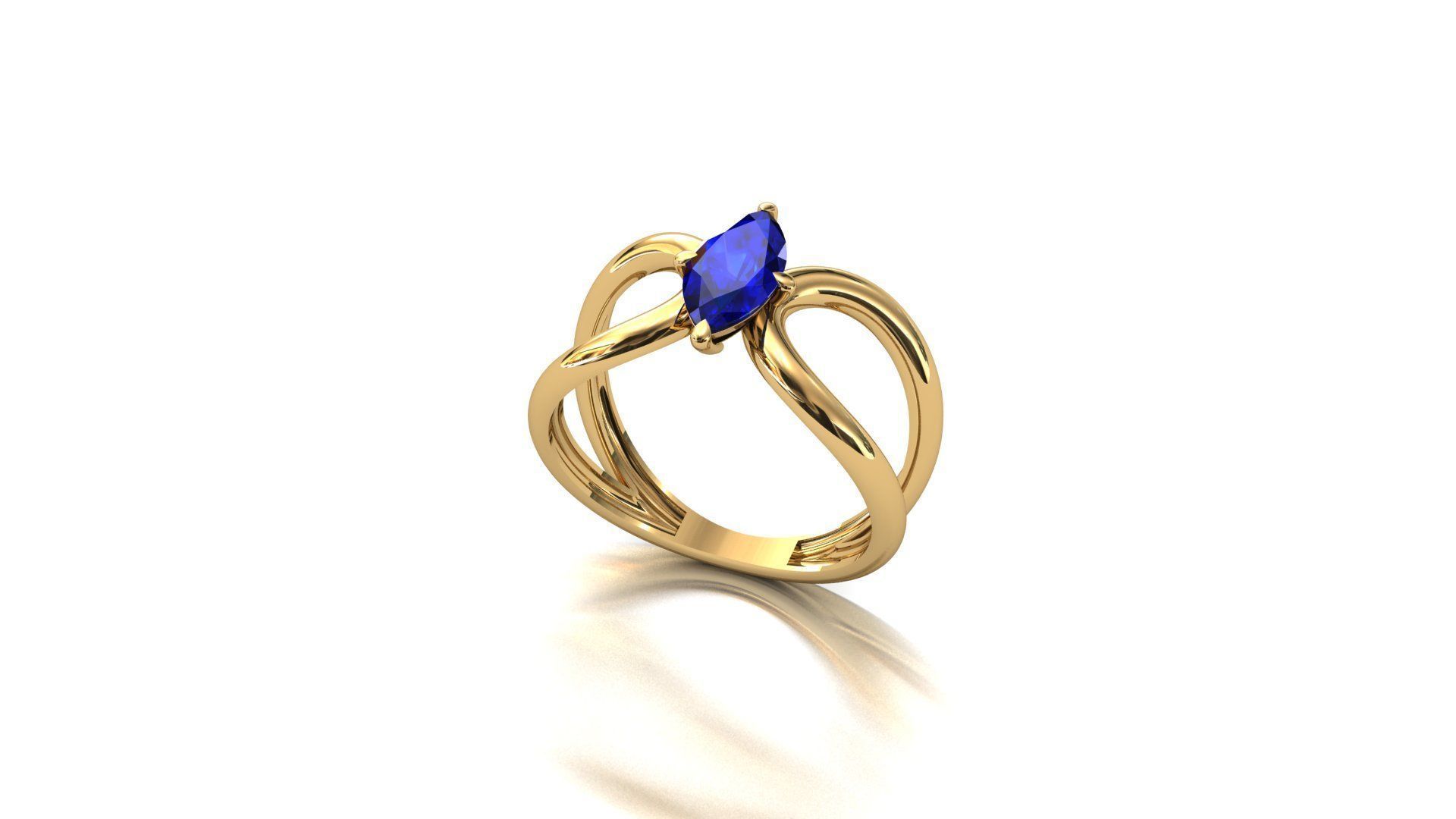 princess ring 3D print model_1
